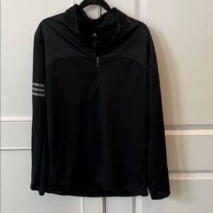 Adidas Men's Black quarter Zip-Up golf Sweater size xl